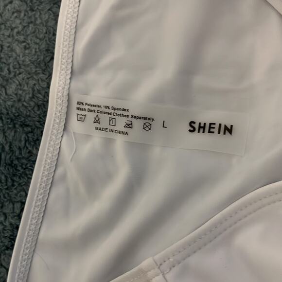 SHEIN White & Black Bikini New Without Tags Size Large - Picture 8 of 9
